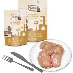 MjAMjAM - Premium natvoer voor katten - Quetschie - Pure vleesplezier - Sappige kippuree, 1 verpakking (1 x 300 g), graanvrij met extra vlees
