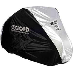 Oxford Aquatex dubbele beschermhoes voor fietsen zwart zwart/zilver 200 x 75 x 110 cm