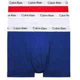 Calvin Klein heren Onderbroek 3P Trunk,meerkleurig (wit/rood/pyro blue),XS