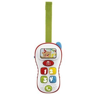 Chicco Abc selfie mobiele telefoon, elektronische tracker voor kinderen in de vorm van een mobiele telefoon, cijfers, woorden en zinnen in Italiaans en Engels, 6-36 maanden