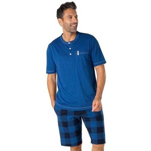 Eminence - Pyjama Court - Blauw - T-shirt Korte Mouwen - Short met 2 Pockets