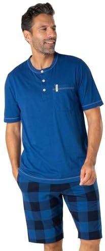 Eminence - Pyjama Court - Blauw - T-shirt Korte Mouwen - Short met 2 Pockets