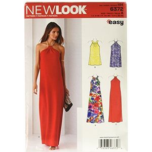 New Look 6372 maat A knippatroon jurken telkens in 2 lengtes, meerkleurig