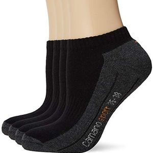Camano - Sokken - Donkergrijs Lichtoranje Zwart Wit - 4 Pack