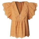 Pepe Jeans Dames DAME Shirt, Oranje (WASHED ORANGE), L, Oranje (gewassen oranje), L