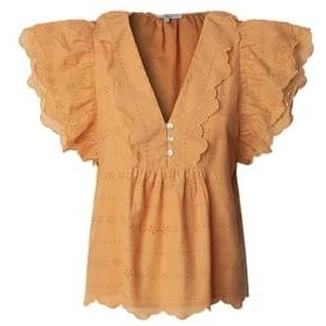 Pepe Jeans Dames DAME Shirt, Oranje (WASHED ORANGE), L, Oranje (gewassen oranje), L