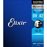 Elixir® Strings snaren voor elektrische gitaar met POLYWEB®-Coating, superlicht (.009-.042)