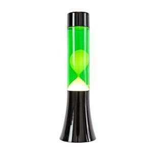 Fisura - Lavalamp. Lamp met ontspannend effect. Inclusief reservelamp. 11 cm x 11 cm x 39,5 cm. (Groen)