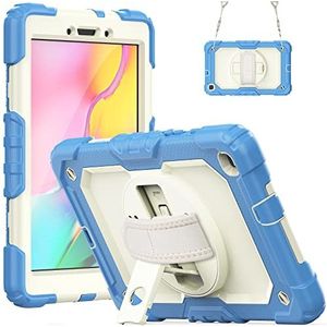 Samsung Galaxy Tab A7 Lite Case 2021 Tab A7 Lite 8.7 Inch Case SM-T225/T220, met 360 Roterende Stand Handvat/Schouderriem voor Samsung Tab A7 Lite Tablet Case (blauw)