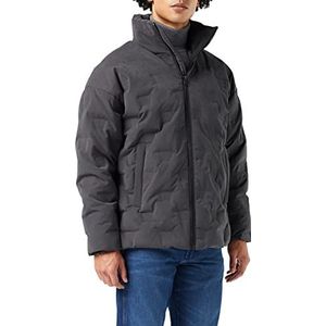 Wrangler Heren Brand Down Puffer Jacket, Faded Black, Small