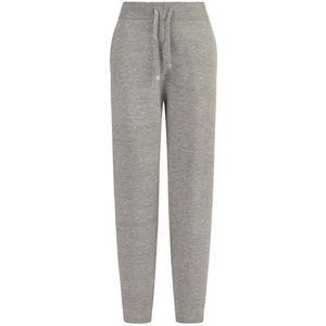 Apart gebreide joggingbroek van een zachte viscose-mix met kasjmier, gemengd grijs, 42