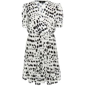 Gaya Damesjurk, wit, zwart, L