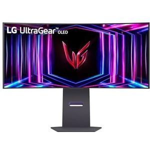 LG Ultragear™ 34GS95QE-B.AEU Gaming-monitor voor pc, 34 inch, OLED-paneel, QHD-resolutie (3440 x 1440), 0,03 ms GTG 240 Hz, DisplayHDR™ True Black 400, DCI-P3 98,5%, AMD FreeSync Premium Pro, NVIDIA