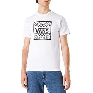 Vans Originele Boxed-B T-shirt voor heren, Kleur: wit, XS