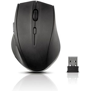 Speedlink CALADO Silent Mouse - Stille en draadloze muis voor kantoor, thuiskantoor en gaming, een maat, zwart