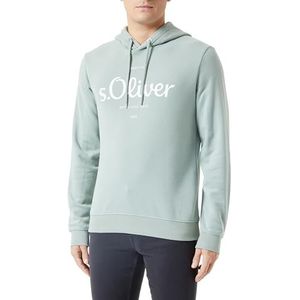 s.Oliver Sales GmbH & Co. KG/s.Oliver Heren logo-sweatshirt met capuchon logo-sweatshirt met capuchon, groen, S