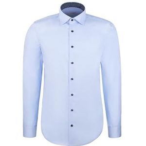Seidensticker - Chemise d'affaires - Lichtblauw - Slim Fit - Man