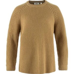 FJALLRAVEN 14600183-232 Övik Rib Sweater W lang bovendeel dames Buckwheat Brown maat L