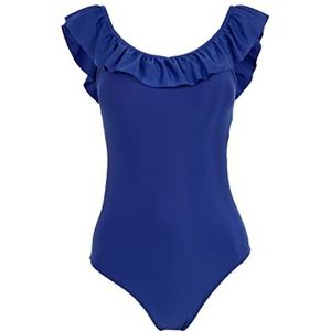 DeFacto Vrouwen zwemkleding badpak regular fit tankini bikini dames badpak dames badpak badpak voor dames, blauw, M