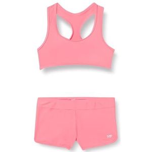 HAUTE PRESSION Tweedelige meisjes zwembad 907 C04 T6A, Neon Roze., 6-14 ans