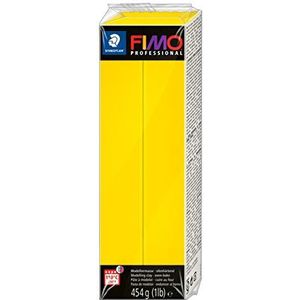 STAEDTLER 8041-100 ST Fimo professionele boetseerklei in de oven (groot blok 454 g (1 lb)) kleur: roodgeel