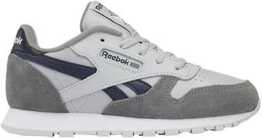 Reebok Unisex Classic Leather Sneakers voor kinderen, Grey4 Grey1 Vectornavy, 27 EU