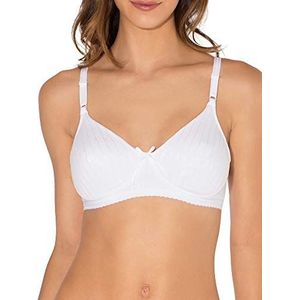 Fruit of the Loom Women's Fleece Lined Wirefree Softcup Bra, White