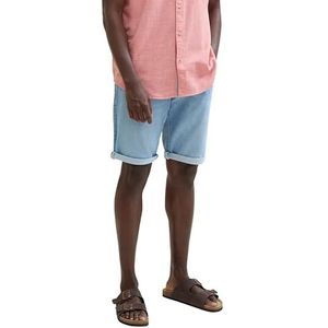 TOM TAILOR Bermuda voor heren, 10117 - Gebruikte Bleached Blue Denim, 30