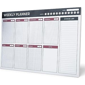 Grupo Erik A4 Weekplanner - Bureauplanner met 54 afscheurbare vellen - Tafelkalender