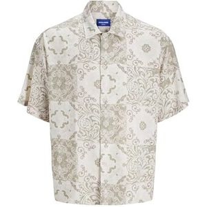 JACK & JONES Overhemd 'JORHYDRA'  beige / crème / rosé