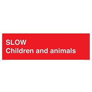SLOW Kinderen en dieren Teken - 600x200mm - L62