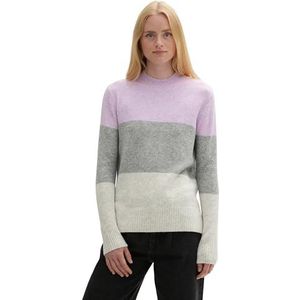 TOM TAILOR Denim Damestrui, 36778 - Lilac Grey Colorblock, XL