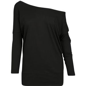 Build Your Brand T-shirt voor dames, zwart, 4XL