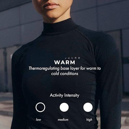 FALKE Dames Top van onderlaag Warm Turtleneck W L/s Sh functioneel materiaal sneldrogend 1 stuk, Rood Merlot 8117, XS