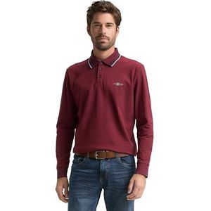 TOM TAILOR Poloshirt voor heren, 39223 - Navy Coach Red Two Tone, XL