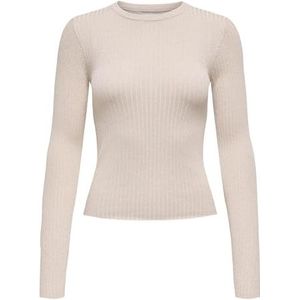 Jacqueline de Yong - Jdyplum - Lurex LS O-neck Pullover - Beige