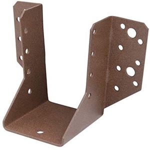 Alberts 300876 DURAVIS® balkdrager | type A | roestbruine dubbelzijdige coating | vrije breedte 60 mm | hoogte 100 mm