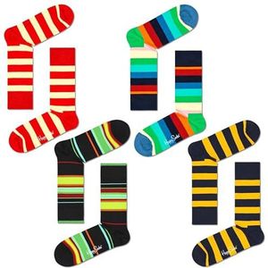 Happy Socks Magnetic Y Stripe kleurrijke sokkenset, uniseks, voor volwassenen, Meerkleurig, 41-46 EU