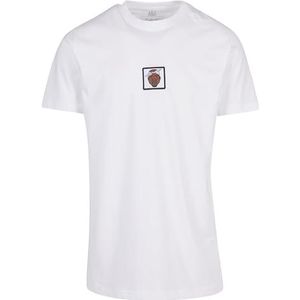 Mister Tee La Sketch Patch T-shirt voor heren, Wit, L