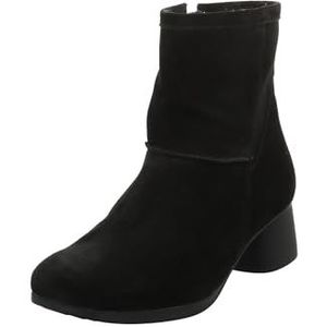 Think NANI 0000 Enkellaarzen voor dames, met leren voering, zwart, zwart 0000, 37 EU