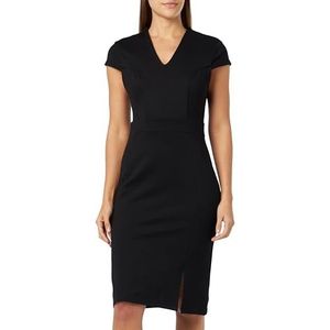 CARNEA kokerjurk voor dames, Zwart, S