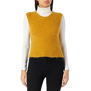 Sisley Womens Mouwloze Sweater 102VM101X Jacket, Geel Oker 61P, M