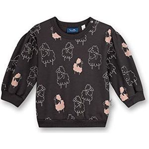 Sanetta Sweatshirt voor babymeisjes, Seal Grey, 56 cm