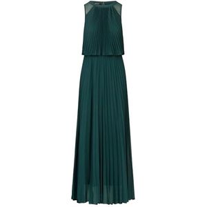 APART Fashion Lange plisséjurk voor dames, emerald, 40