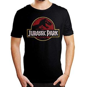 Jurassic Park T-shirt voor heren, zwart, XL