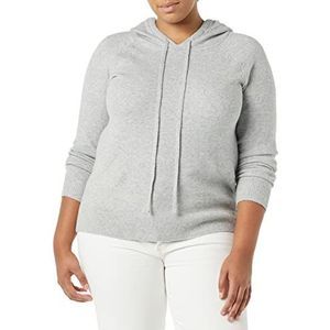 Amazon Essentials Dames Soft Touch Hooded Pullover Jumper, Grijs Heather, XS