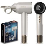 Cecotec Droogdroger, borstelloze motor en plasma-technologie, DryGlam Waves, champagne, 1600 W, 110.000 tpm, 4-in-1 kop, coanda-effect, digitaal display, intelligente warmteregulering, geheugenfunctie