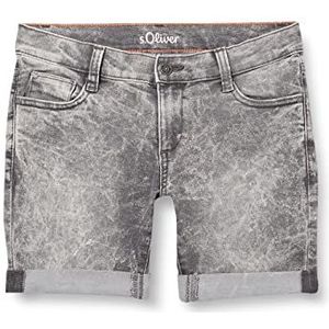 s.Oliver Junior Boy's Jeans Bermuda, Fit Seattle, grijs/zwart, 152/BIG, grijs/zwart, 152 cm