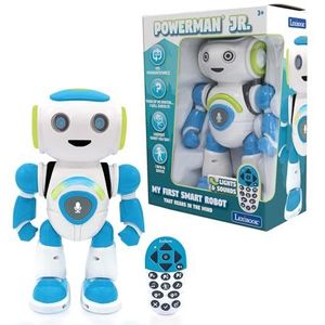 LEXIBOOK - Powerman Jr. Slimme interactieve speelgoedrobot die leest in de geest speelgoed voor kinderen dansen speelt muziek dier quiz STEM programmeerbare afstandsbediening jongen robot junior