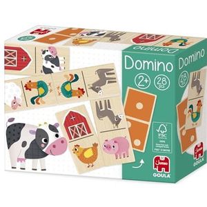 Goula - Domino boerderij, kleuterschoolspel pedagogisch vanaf 2 jaar